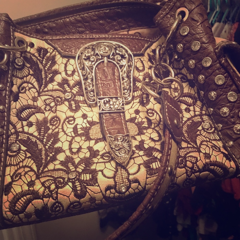 Western Style Handbag with Wallet